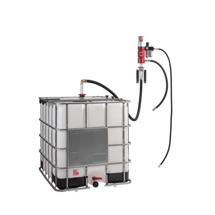 Meclube - completo olio a parete alta portata  da cisterna ibc 1000 l r5:1 portata 35 l/min