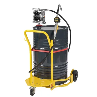 Meclube - completo olio carrellato con pompa a membrana per fusti da 180-220 l r1:1 1/2” portata 55 l/min