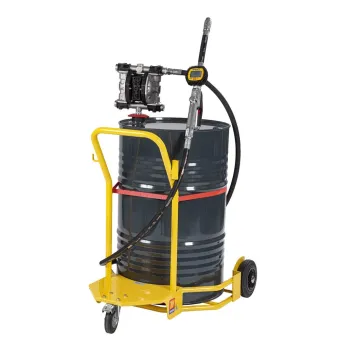 Meclube - completo olio carrellato con pompa a membrana per fusti da 180-220 l r1:1 3/4” portata 110 l/min