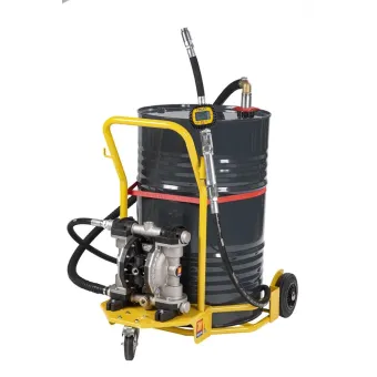 Meclube - completo olio carrellato con pompa a membrana per fusti da 180-220 l r1:1 1” portata 170 l/min