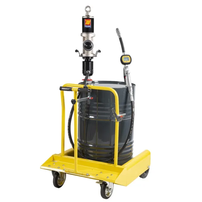 Meclube - completo olio carrellato industriale per fusti da 180-220 l