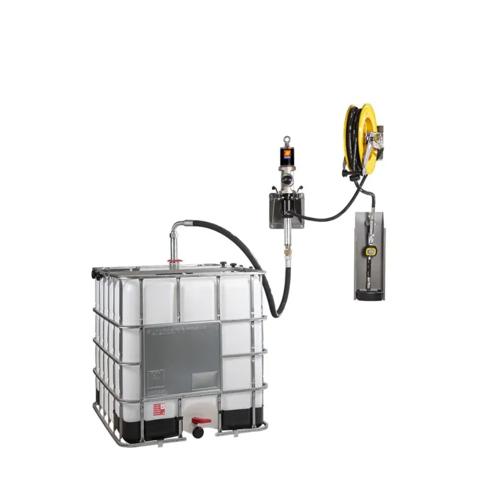 Meclube - completo olio pompa industriale a parete per cisterne da 700-1000 l
