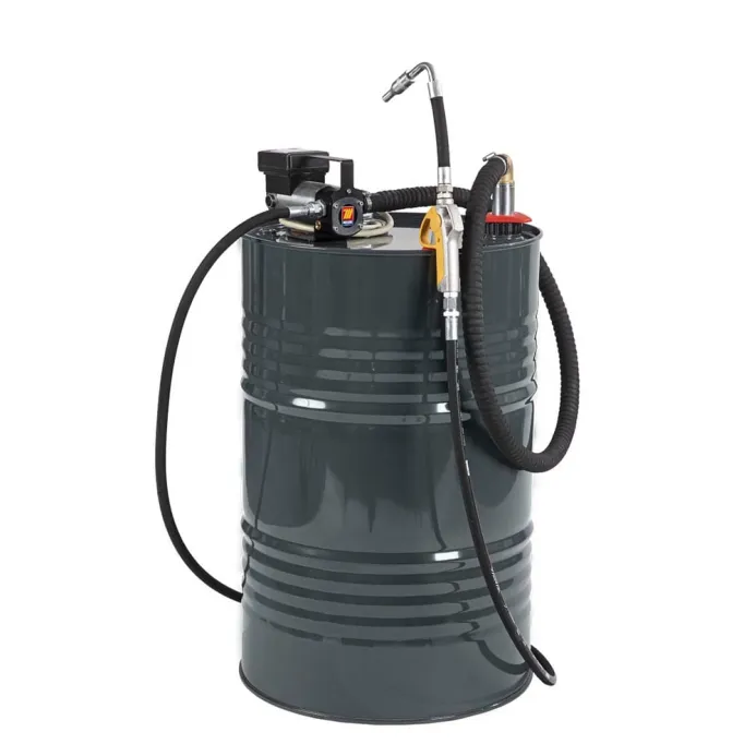 Meclube - completo olio pompa elettrica 12v per fusti da 180-220 l