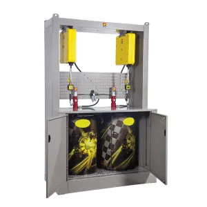 Meclube - installazione armadio completa per distribuzione olio a 2 postazioni per fusti da 180-220 l