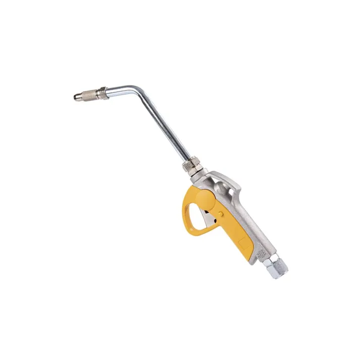 Meclube - pistola distribuzione olio estremita' rigida 45° valvola antigoccia manuale ø 12 mm