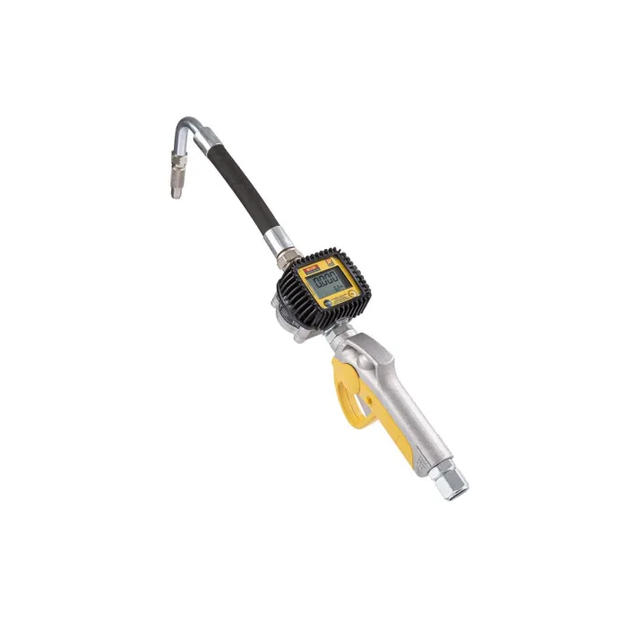 Meclube - pistola digitale distribuzione olio estremita' flex 105° valvola antigoccia manuale ø 12 mm