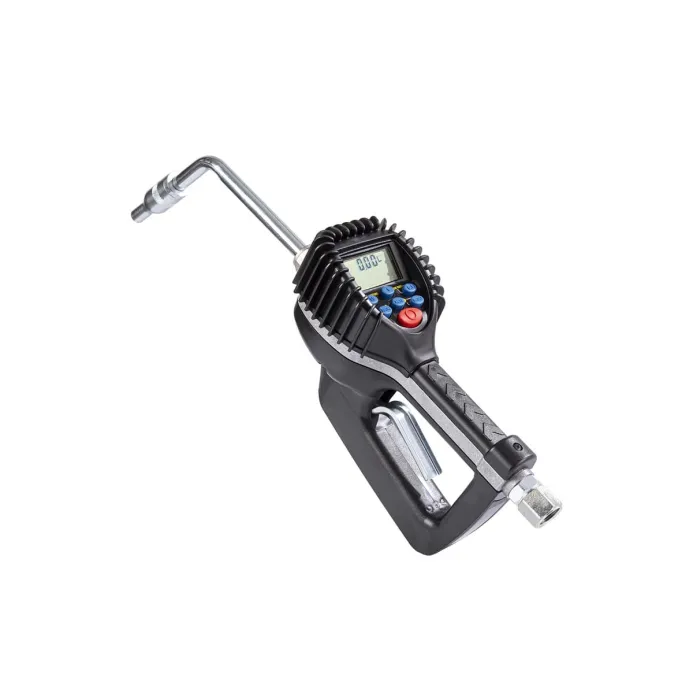 Meclube - pistola digitale a preselezione per olio estremita' rigida 45° valvola antigoccia automatica ø 14 mm