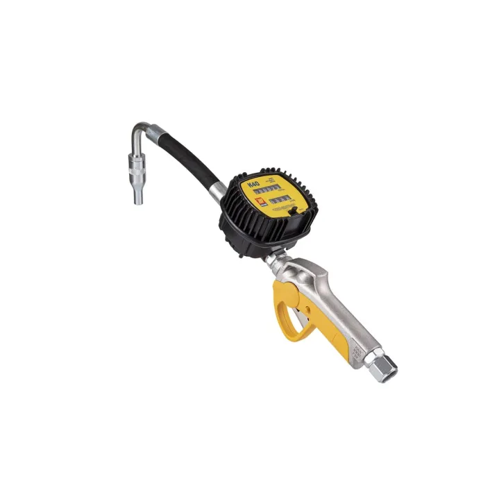 Meclube - pistola meccanica per olio estremita' flessibile 105° valvola antigoccia automatica ø 14 mm