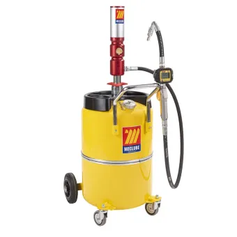 Meclube - distributore olio pneumatico da 65 l con pistola digitale