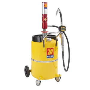 Meclube - distributore olio pneumatico da 65 l con pistola digitale
