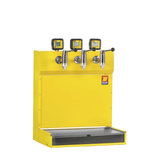 Meclube - bar dispenser olio a 3 rubinetti con contalitri digitale