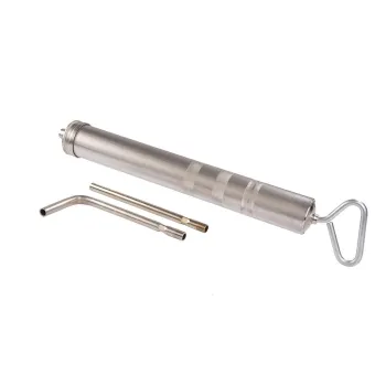 Meclube - siringa acciaio nichelato per olio alta viscosita' mod. professionale aspirante-premente corpo ø 57 l. 530 mm
