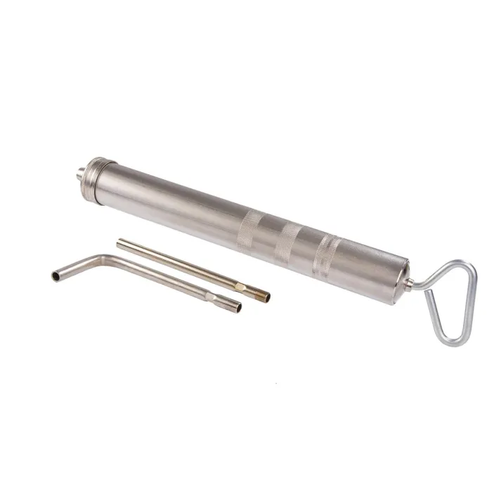 Meclube - siringa acciaio nichelato per olio alta viscosita' mod. professionale aspirante-premente corpo ø 57 l. 530 mm