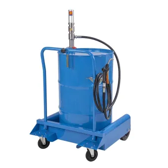 Meclube - completo carrellato per liquido lavavetri per fusti da 180-220 l