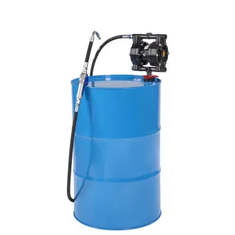 Meclube - completo pompa a membrana per liquido antigelo per fusti da 200 l con pistola distribuzione