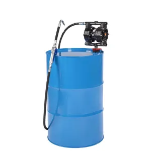 Meclube - completo pompa a membrana per liquido antigelo per fusti da 200 l con pistola distribuzione