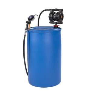 Meclube - completo pompa membrana per liquido lavavetri per fusti da 200 l con pistola digitale