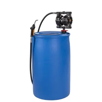 Meclube - completo pompa membrana per liquido lavavetri per fusti da 200 l con pistola distribuzione