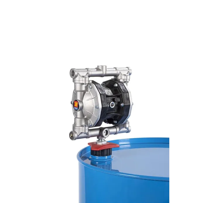 Meclube - pompa pneumatica a doppia membrana drum-mec mod. a55tb in alluminio