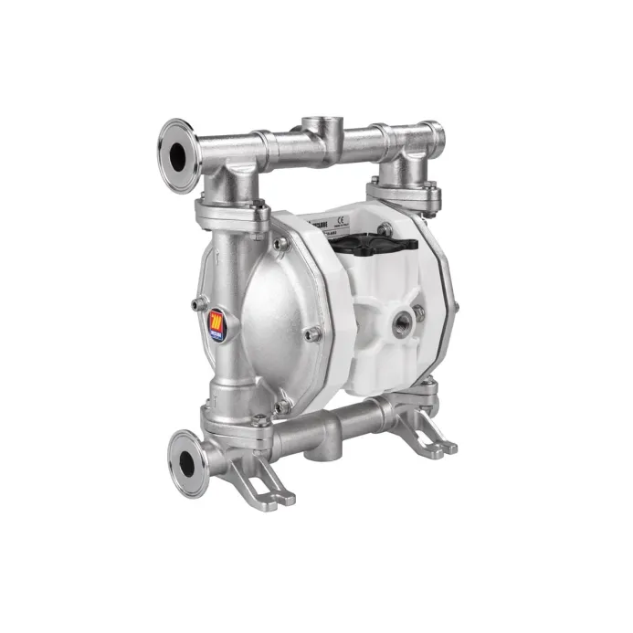 Meclube - pompa pneumatica a doppia membrana meclube mod. food ss65 in acciaio inox aisi 316 elettro-lucidato