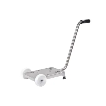 Meclube - carrello inox per pompe a membrana dimensioni base 330x236 mm