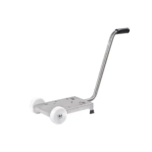 Meclube - carrello inox per pompe a membrana dimensioni base 330x236 mm