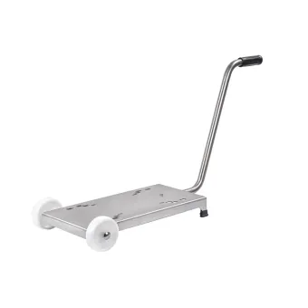 Meclube - carrello inox per pompe a membrana dimensioni base 600x270 mm