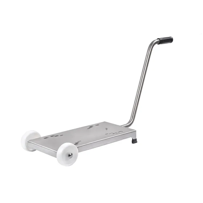 Meclube - carrello inox per pompe a membrana dimensioni base 600x270 mm