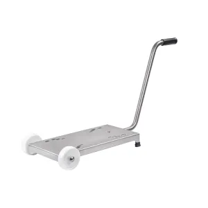 Meclube - carrello inox per pompe a membrana dimensioni base 600x270 mm