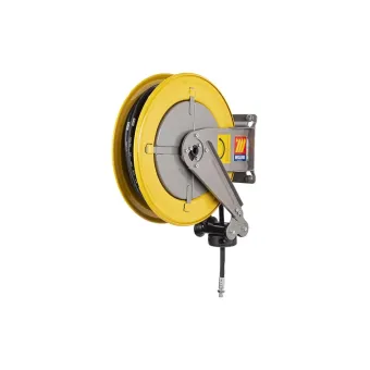 Meclube - avvolgitubo automatico in acciaio verniciato fisso f-400 per aria-acqua ø 3/8"15m