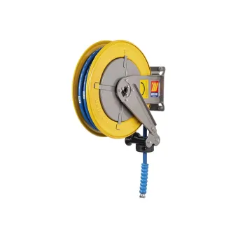 Meclube - avvolgitubo automatico in acciaio verniciato fisso f-400 per acqua 150°c ø 5/16"15m