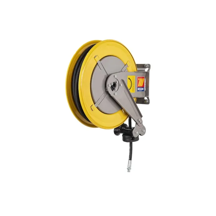 Meclube - avvolgitubo automatico in acciaio verniciato fisso f-400 per grasso 3/8" senza tubo