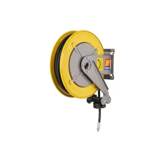 Meclube - avvolgitubo automatico in acciaio verniciato fisso f-400 per grasso ø 3/8"10m