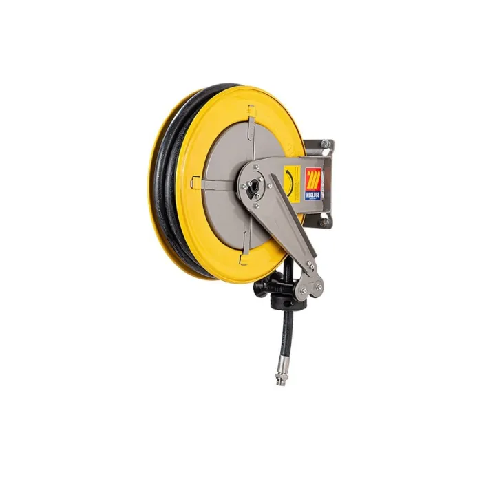 Meclube - avvolgitubo automatico in acciaio verniciato fisso f-400 per lavavetri e adblue ø 1/2"10m