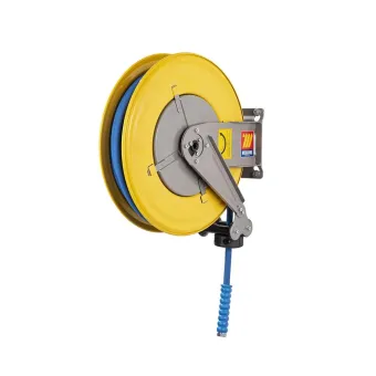 Meclube - avvolgitubo automatico in acciaio verniciato fisso f-460 per acqua 150°c ø 3/8"18m
