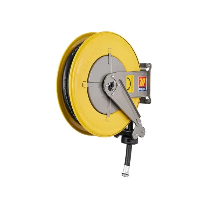 Meclube - avvolgitubo automatico in acciaio verniciato fisso f-460 per gasolio ø 3/4"-19x27 8m