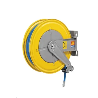 Meclube - avvolgitubo automatico in acciaio verniciato fisso f-550 per aria-acqua 1/2" senza tubo