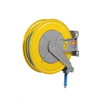 Meclube - avvolgitubo automatico in acciaio verniciato fisso f-550 per acqua 150°c 1/2" senza tubo
