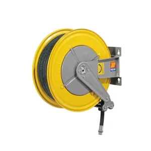 Meclube - avvolgitubo automatico in acciaio verniciato fisso f-555 per aria-acqua 3/4" senza tubo