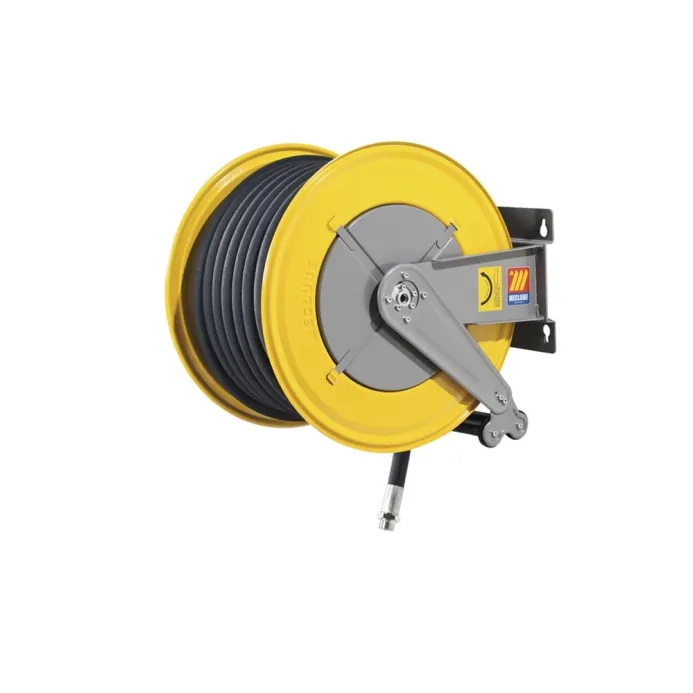 Meclube - avvolgitubo automatico in acciaio verniciato fisso f-560 per aria-acqua 1/2" senza tubo
