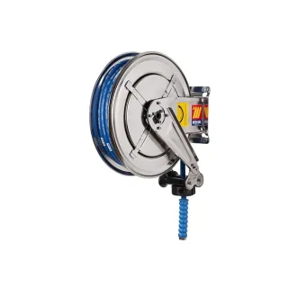Meclube - avvolgitubo automatico in acciaio inox aisi 304 fisso fx-400 per acqua 150°c ø 5/16"10m