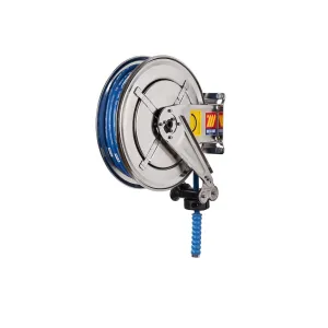 Meclube - avvolgitubo automatico in acciaio inox aisi 304 fisso fx-400 per acqua 150°c ø 5/16"10m