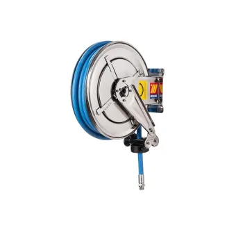 Meclube - avvolgitubo automatico in acciaio inox aisi 304 fisso fx-400 per uso alimentare 120°c  1/2" senza tubo