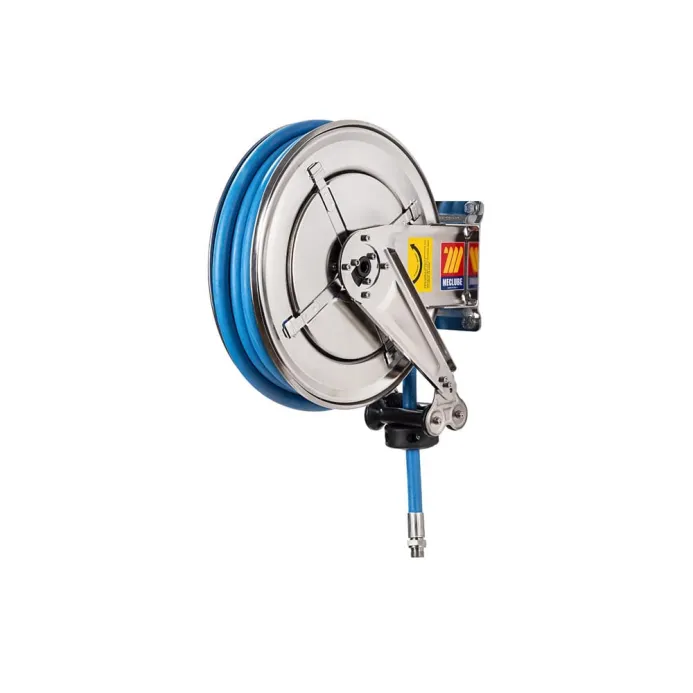 Meclube - avvolgitubo automatico in acciaio inox aisi 304 fisso fx-400 per uso alimentare 120°c  1/2" senza tubo