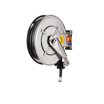 Meclube - avvolgitubo automatico in acciaio inox aisi 304 fisso fx-460 per gasolio ø 3/4"-19x27 8m