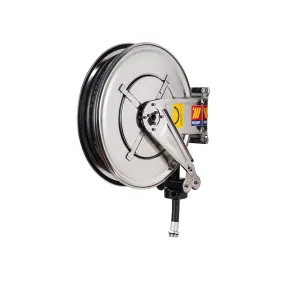 Meclube - avvolgitubo automatico in acciaio inox aisi 304 fisso fx-460 per gasolio ø 3/4"-19x27 8m