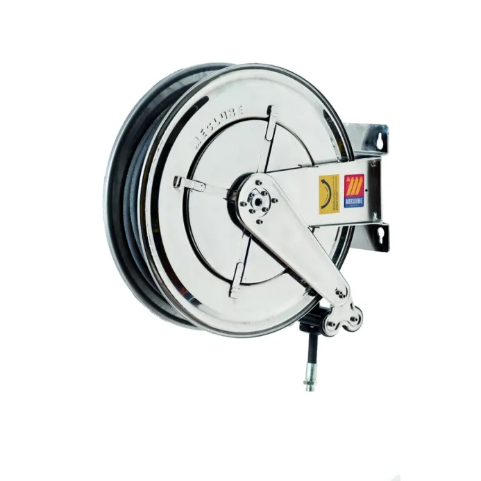 Meclube - avvolgitubo automatico in acciaio inox aisi 304 fisso fx-550 per antigelo-lavavetri-adblue ø 1/2"20m