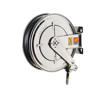 Meclube - avvolgitubo automatico in acciaio inox aisi 304 fisso fx-550 per benzine 1" senza tubo