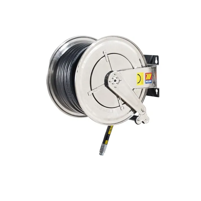 Meclube - avvolgitubo automatico in acciaio inox aisi 304 fisso fx-660 per benzine ø 3/4"-19x27 30m