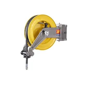 Meclube - avvolgitubo automatico in acciaio verniciato orientabile s-400 per olio,antigelo e affini 1/2" senza tubo